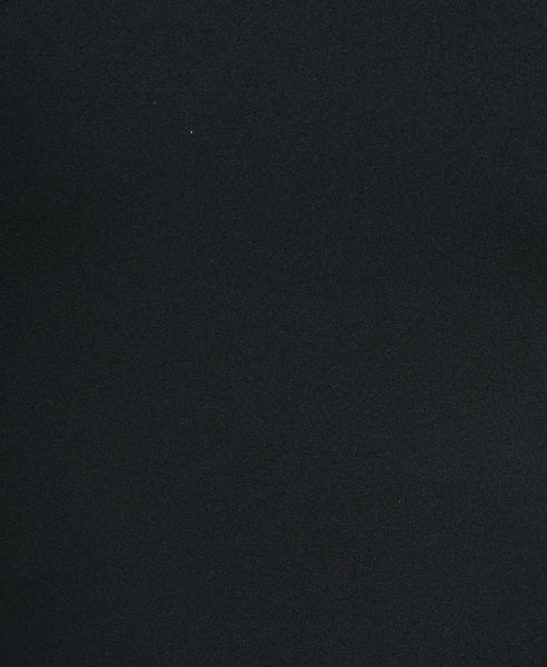 Bella London Black one shoulder dress with choker. Fabric photo.