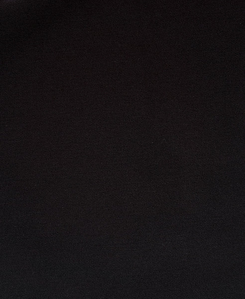 Bella London Black dipped hem pencil skirt. Frabric photo.